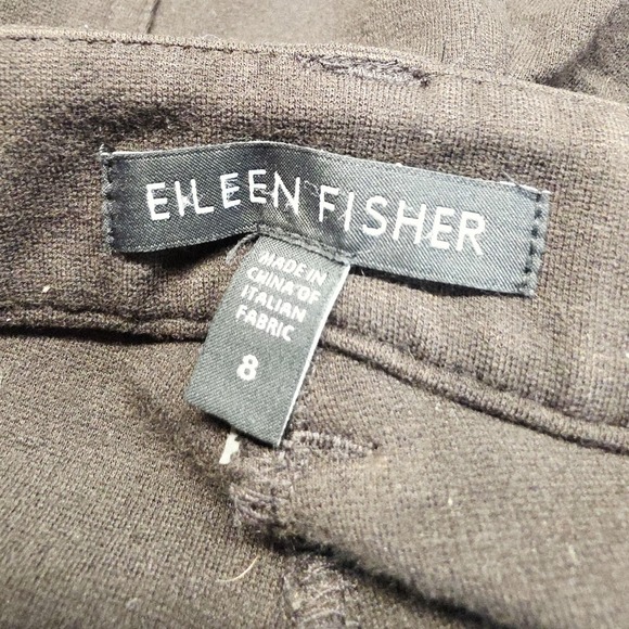 Eileen Fisher Pants Womens 8 Slim Fit Italian Fabric Stretch Casual Comfort - Picture 3 of 10